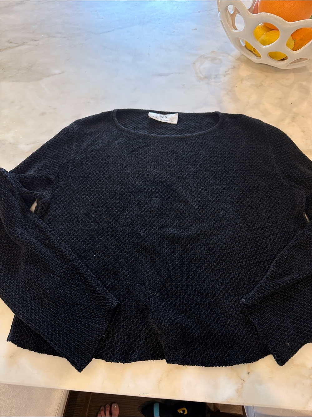 525 Black Women's Crewneck Sweater- velor
